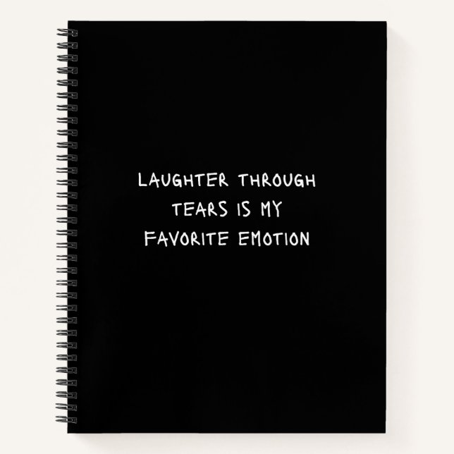 Journal Spiral "Rire par les larmes" - Arc-en-ciel (Devant)