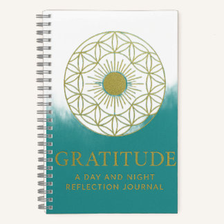 Journal Spirale de Gratitude Spirituelle Sarcelle