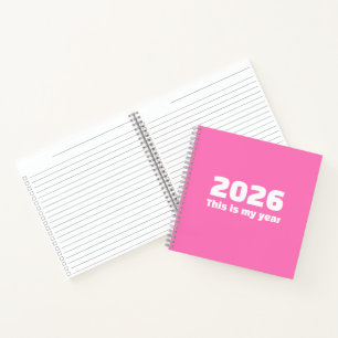 Journal spiralé inspirant 2026