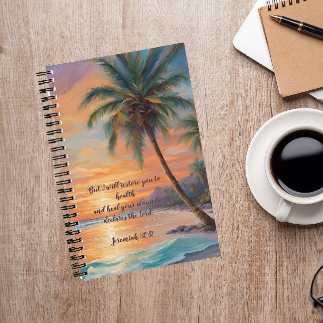 Journal Tropical Sunset Passez du temps avec Dieu (Créateur téléchargé)