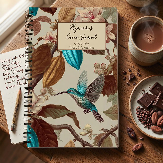 Journal Turquoise Cacao Colibri (Créateur téléchargé)