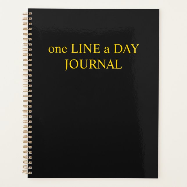 "Journal Une Ligne Par Jour : Journal Quotidien de (Devant)