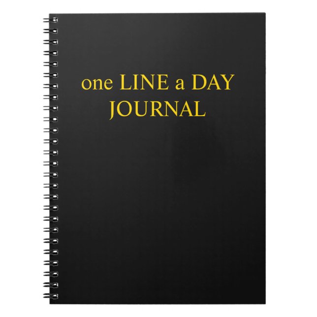 "Journal Une Ligne Par Jour : Journal Quotidien de (Devant)