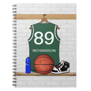 Journal (vert) personnalisé du Jersey de