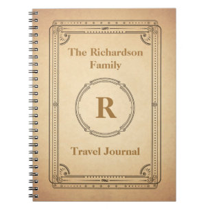 Journal victorien vintage de voyage de style