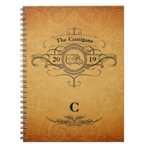 Journal vintage de voyage du style rv Motorhome