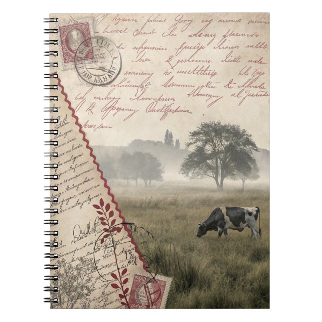 Journal vintage Elegance Cow Pasture (Devant)