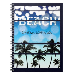 Journal Vintage Palmiers Fête de Plage Tropical