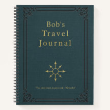 Journal Vintage voyage personnalisé