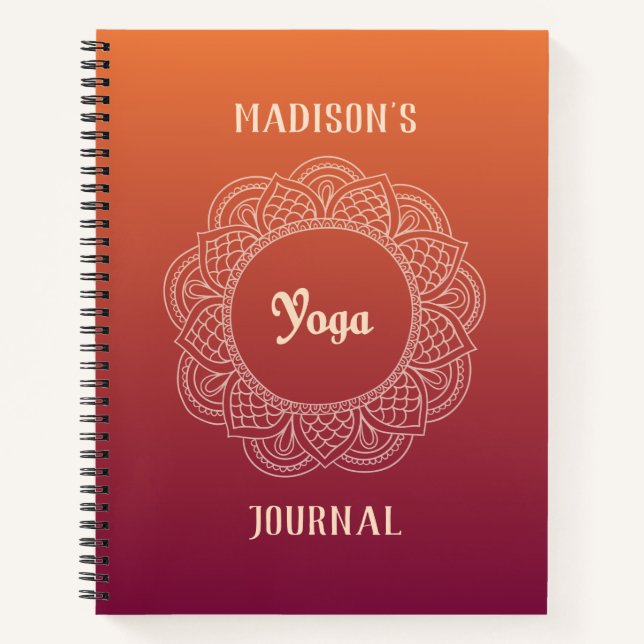 Journal Yoga personnalisable (Devant)