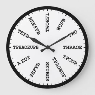 Journaliste du tribunal Stenographie Horloge