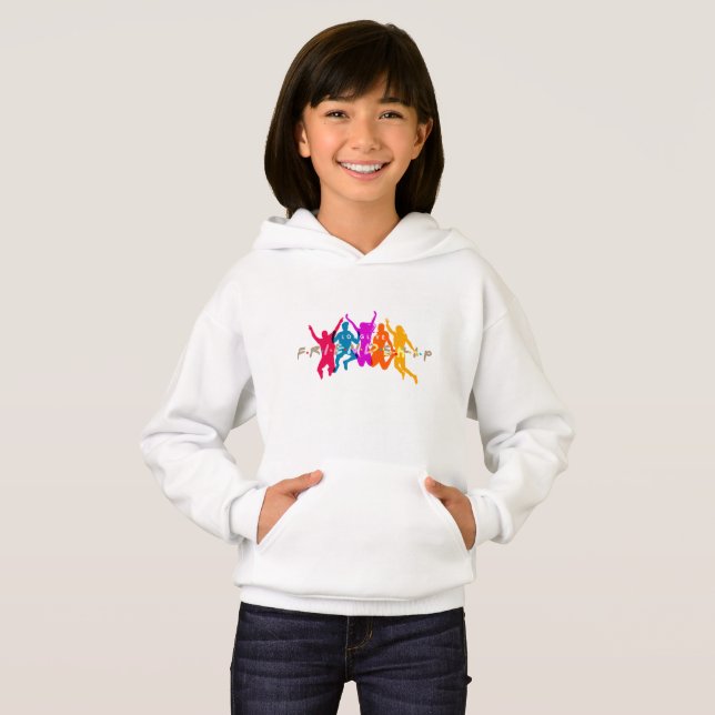 Journée de l'amitié | Sweat - shirt à capuche de b (Devant entier)