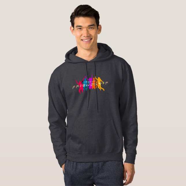 Journée de l'amitié | Sweat - shirt à capuche masc (Devant entier)