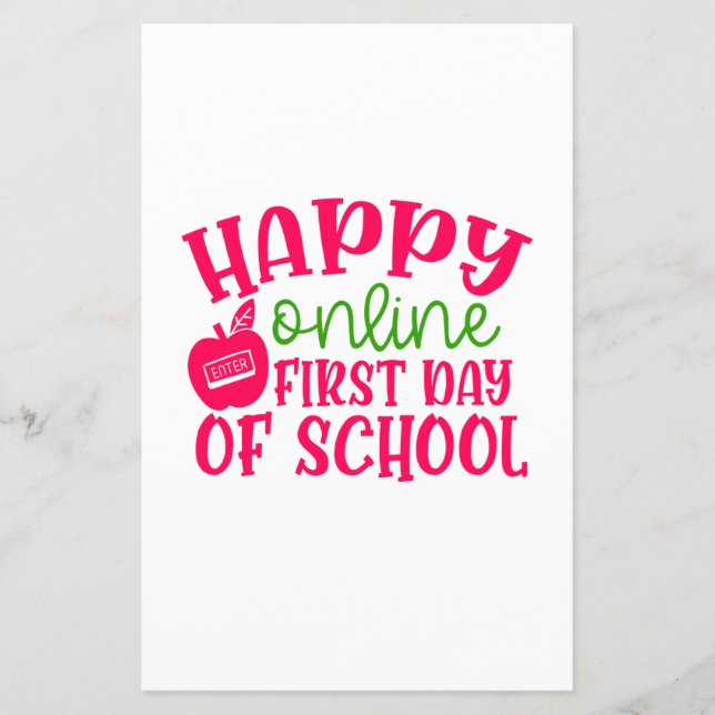Journée de l'enseignant Happy en ligne Premier jou (Devant)