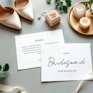 Journée De Mariage Minimaliste À Ma Carte D'Épouse