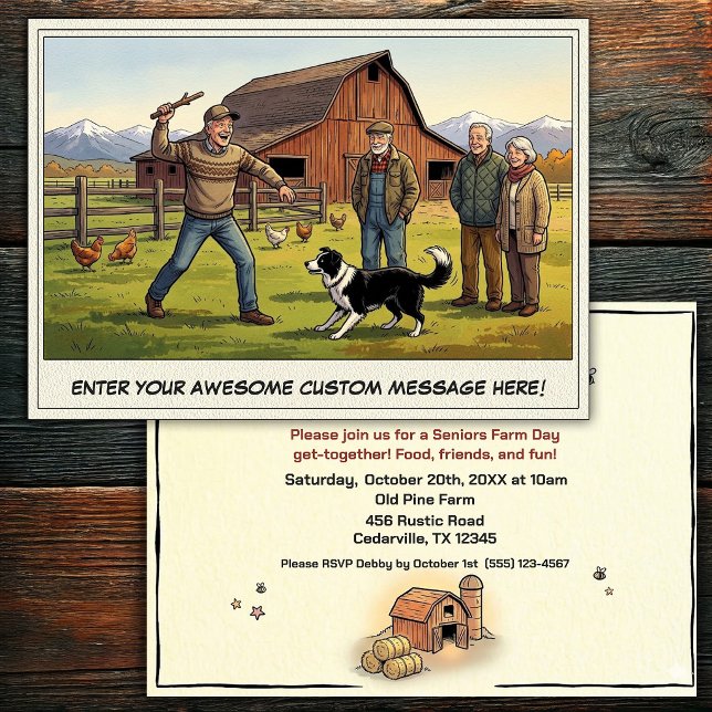 Journée des Seniors à la Ferme Invitation (Créateur téléchargé)
