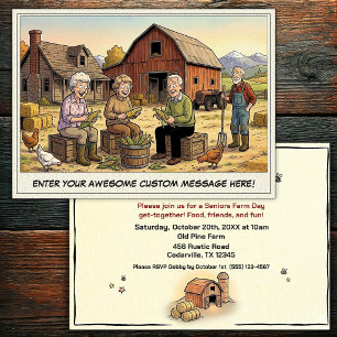 Journée des seniors à la ferme Invitation