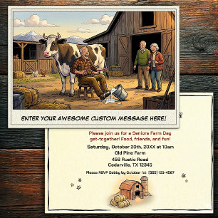 Journée des seniors à la ferme Invitation