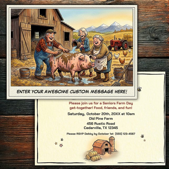 Journée des Seniors à la Ferme Invitation (Créateur téléchargé)