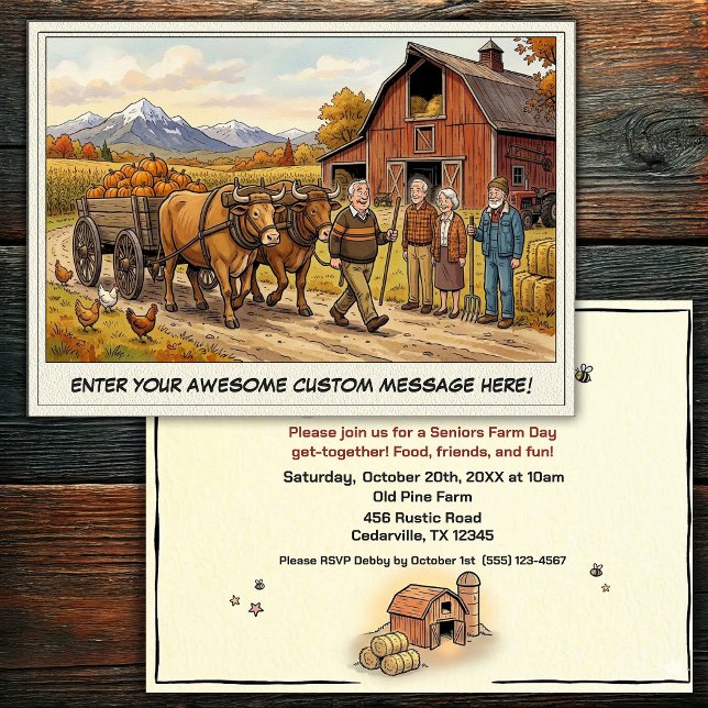 Journée des Seniors à la Ferme Invitation (Créateur téléchargé)
