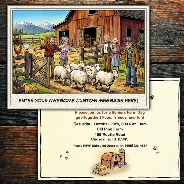 Journée des Seniors à la Ferme Invitation (Créateur téléchargé)