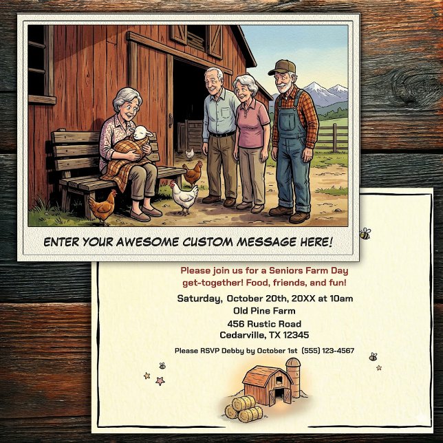 Journée des Seniors à la Ferme Invitation (Créateur téléchargé)
