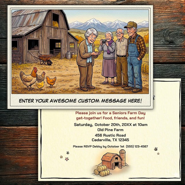 Journée des Seniors à la Ferme Invitation (Créateur téléchargé)