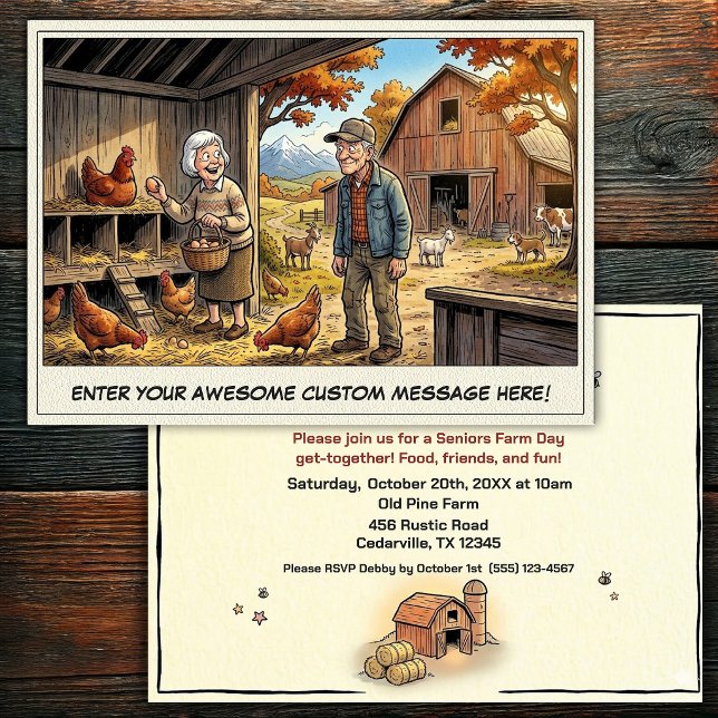 Journée des Seniors à la Ferme Invitation (Créateur téléchargé)
