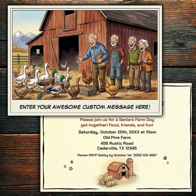Journée des Seniors à la Ferme Invitation (Créateur téléchargé)