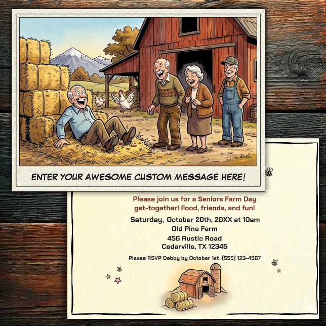 Journée des Seniors à la Ferme Invitation (Créateur téléchargé)