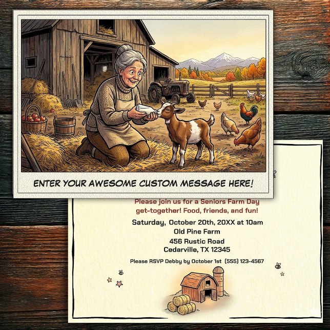 Journée des Seniors à la Ferme Invitation (Créateur téléchargé)