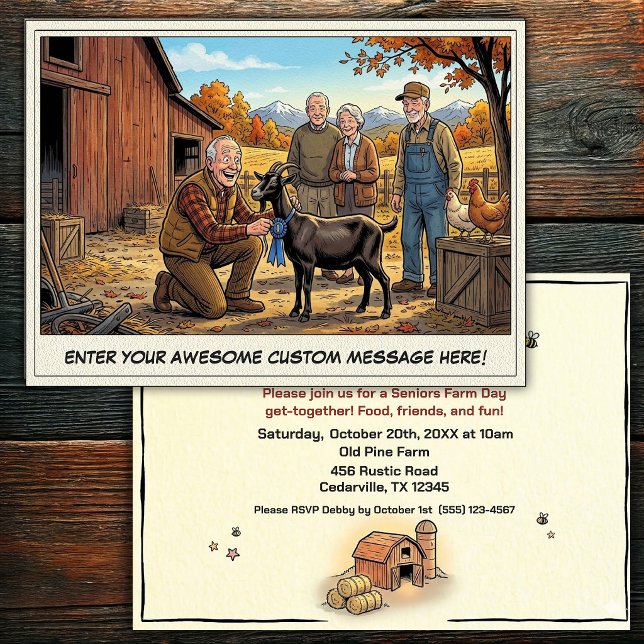 Journée des Seniors à la Ferme Invitation (Créateur téléchargé)