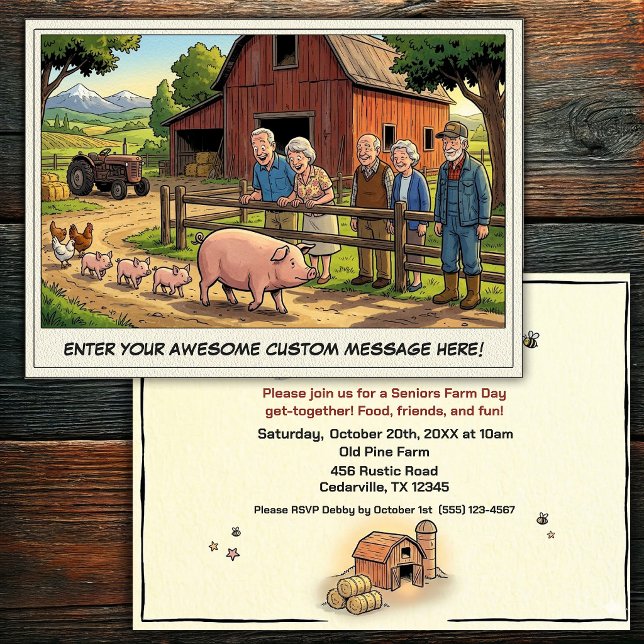 Journée des Seniors à la Ferme Invitation (Créateur téléchargé)