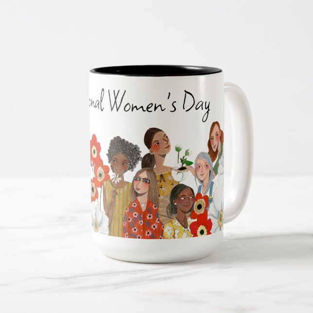 Journée internationale de la femme don Mug café à  (Devant droit)