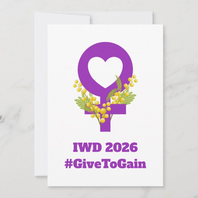 Journée internationale des femmes 2026 IWD Donner  (Devant)