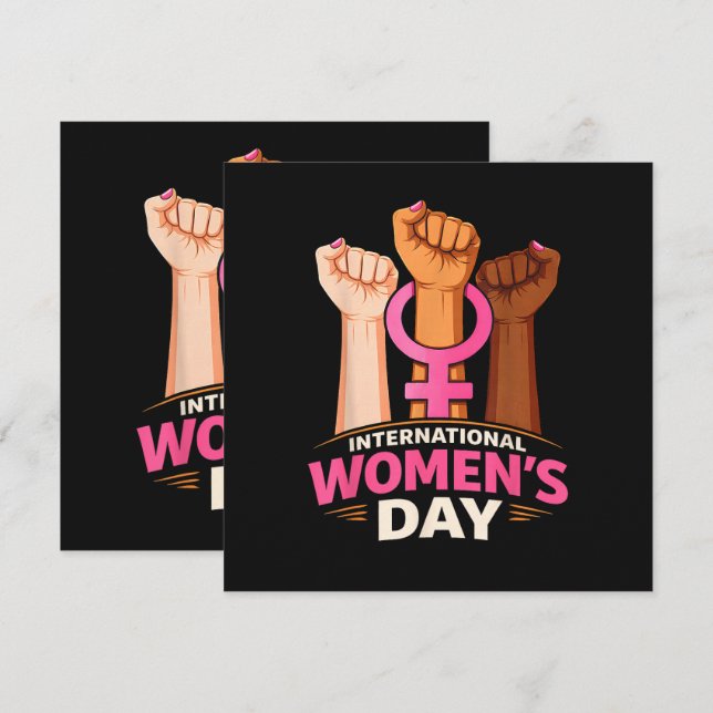 Journée internationale des femmes 8 mars (Devant / Derrière)