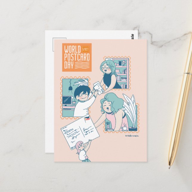 Journée mondiale de la carte postale 2022 (Devant/Arrière en situation)
