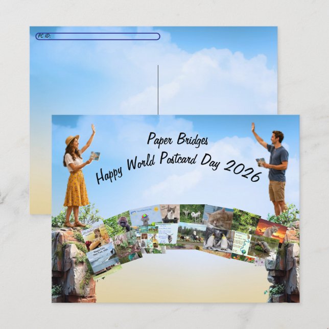 Journée mondiale de la carte postale - Conçue pour (Devant / Derrière)