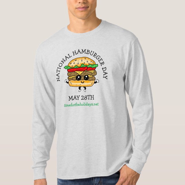 Journée nationale du hamburger 28 mai T-shirt (Devant)