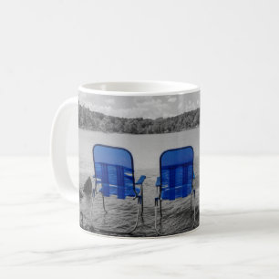 Journée Parfaite Au Lac Grayscale Café Mug
