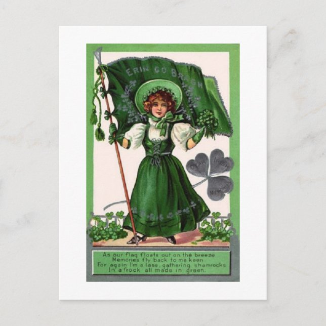 Journée St. Patricks Vintage par carte postale (Devant)