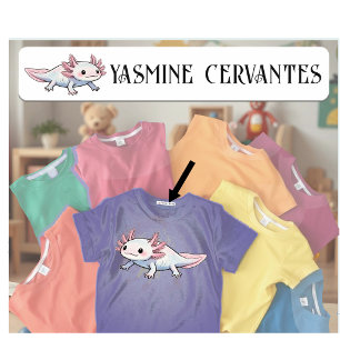 Journéedes Axolotl Garderie Étiquette Mignon Nom F