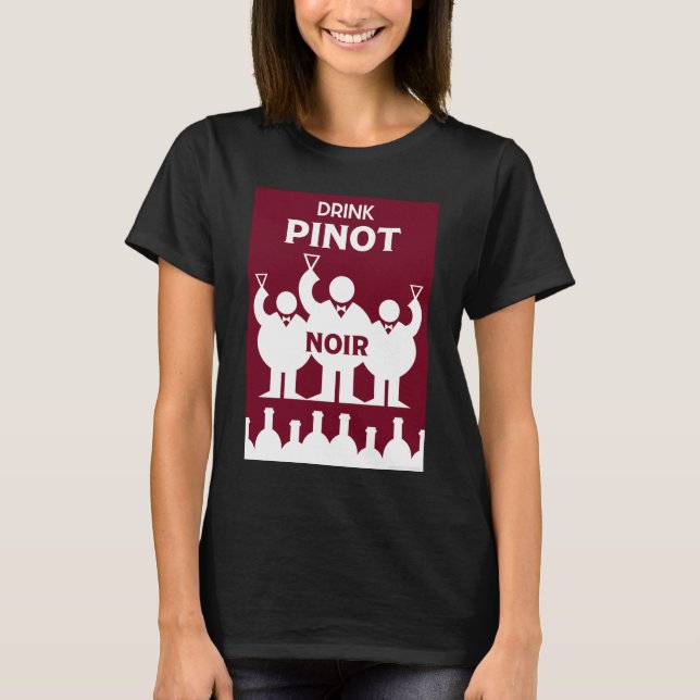 Journées Internationales Du Vin Pinot Noir T-Shirt (Devant)
