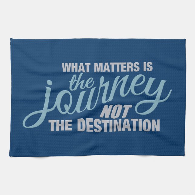 JOURNEY serviette de cuisine personnalisée (Horizontal)