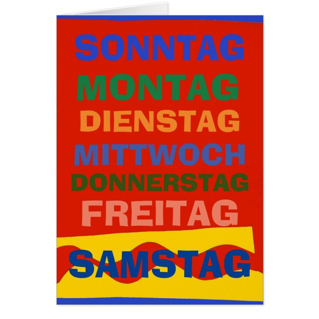 Jours allemands, modifier le texte (Devant)