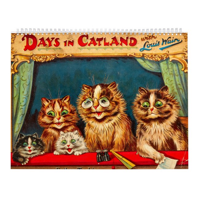 Jours en CatLand, Calendrier par Louis Wain (Protection)