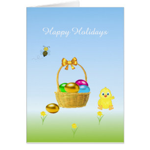 Jours fériés aux oeufs de Pâques multicolores