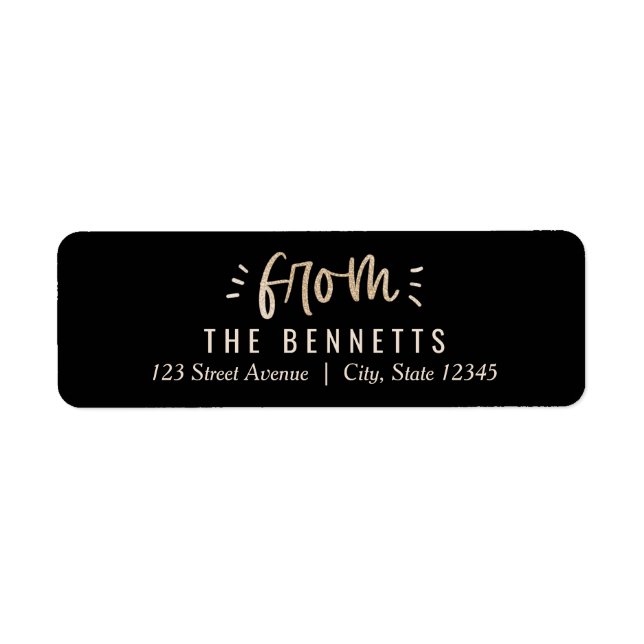 Jours Lumineux COULEUR MODIFIABLE Étiquette de adr (Devant)