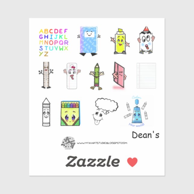 JOURS SCOLAIRES Autocollant Vinyl Coupé Sur Mesure (Feuille)