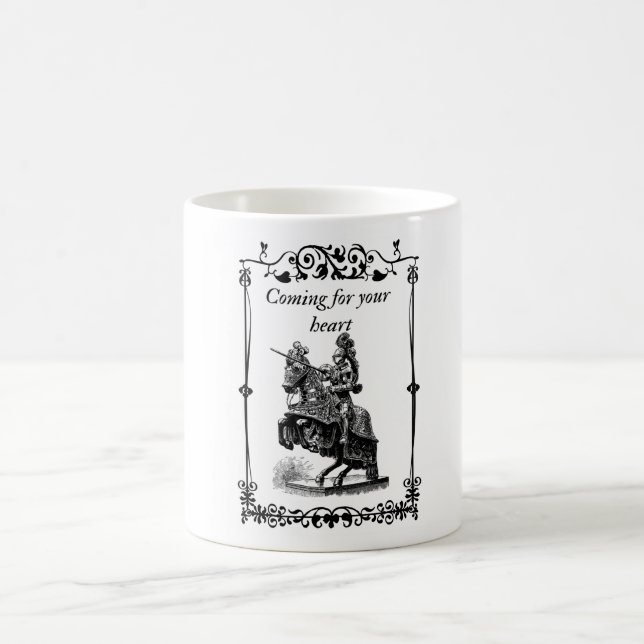 Jousting Knight Venir pour votre coeur Mug (Centre)